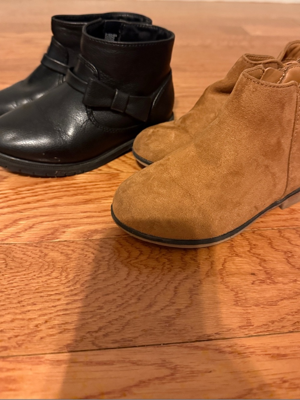Kids Ankle Boots - Black and Tan